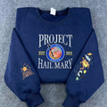 Project Hail Mary Rocky Embroidered Hoodie – Sci-Fi Space Mission Patch Sweatshirt