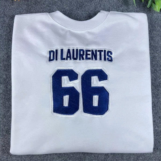 Briar University Hawks Di Laurentis 66 Embroidered Sweatshirt – Hockey Romance Crewneck