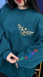 Zelda embroidered sweatshirt – Tears of the Kingdom hoodie for video game lovers