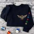 Zelda Tears of the Kingdom embroidered sweatshirt – custom gamer hoodie for fans